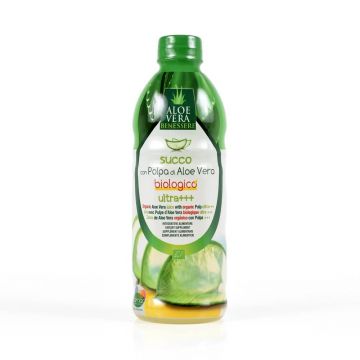 Suc aloe vera pulpa bio ultra +++, 1L, Benessere