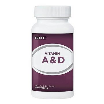 Vitamina A 5000 UI si Vitamina D 400 UI 005467, 100 capsule, GNC