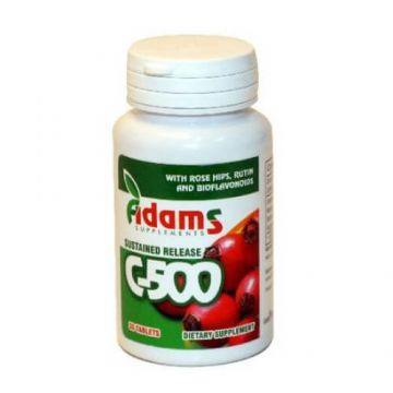 Vitamina C-500 cu Macese, 30 tablete, Adams Vision