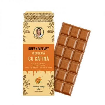 Ciocolata cu catina Green Velvet, 100g, Remedia