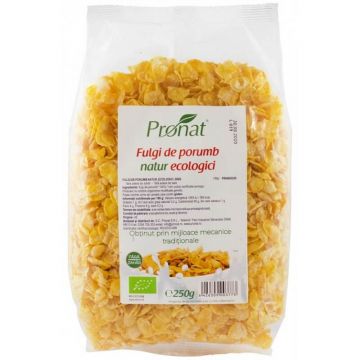 Fulgi de porumb Natur Eco, 250 gr, Pronat