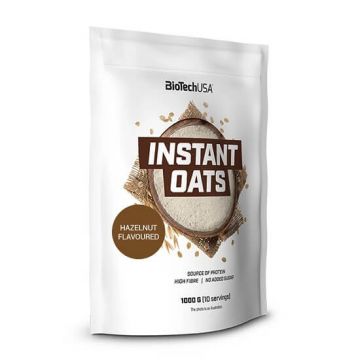 Instant Oats, Hazelnut, 1000 gr, BioTech USA