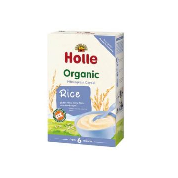 Piure Bio din orez fara lapte, fara gluten, +6 luni, 250 g, Holle Baby Food