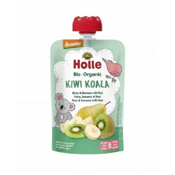 Piure Eco din pere, banane si kiwi, 100g, Holle