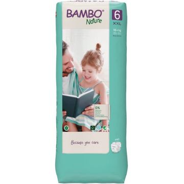 Scutece Ecolabel, Nr. 6, +16 kg, 40 bucǎți, Bambo Nature 
