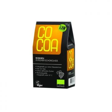 Stafide in ciocolata Raw Eco, 70 gr, Cocoa