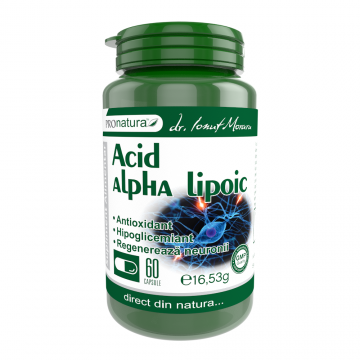 Acid Alpha Lipoic, 60 capsule, Pro Natura