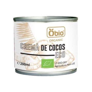 Crema de cocos bio fara gluten, 200 ml, Obio