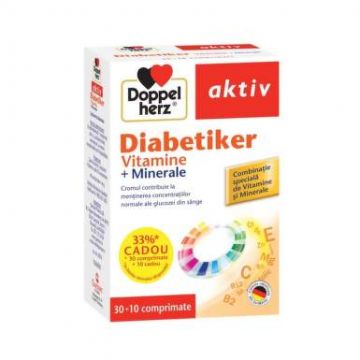 Doppelherz Diabetiker (vitamine) X 30Ttb +10 Ttablete Cadou