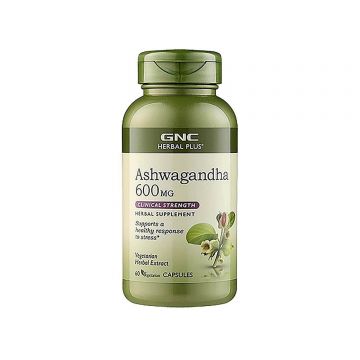 Gnc Herbal Plus Ashwagandha 600 Mg, 60 Cps