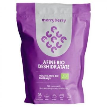 Afine deshidratate Bio, 100 g, MerryBerry