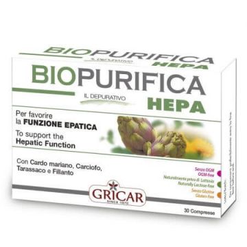 Biopurifica Hepa, 30 comprimate, Gricar