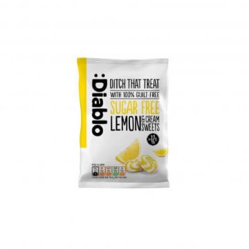 Bomboane fara zahar cu lamaie si frisca, 75 g, Diablo