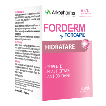 Forderm Hidratare by Forcapil, 60 capsule, Arkopharma 