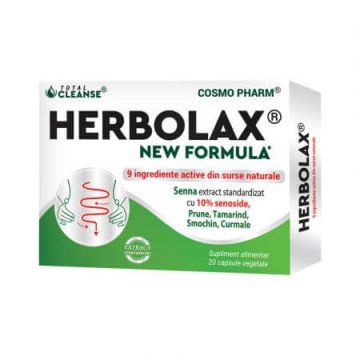 Herbolax New Formula, 20 capsule vegetale, Cosmopharm