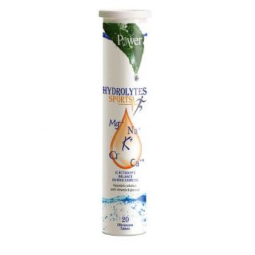 Hydrolytes Sports, 20 tablete efervescente, Power of Nature