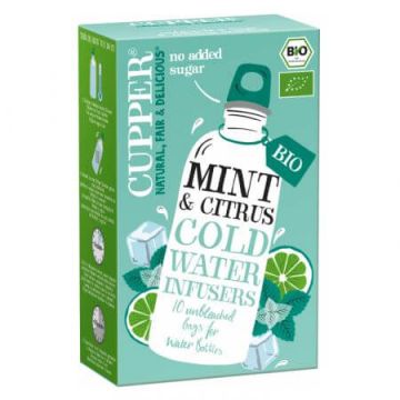 Infuzie eco din menta si lamaie, 10 plicuri, Cupper