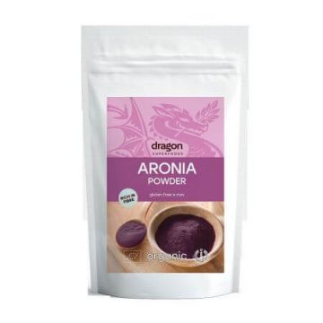 Pulbere raw Bio de Aronia, 200 g, Dragon Superfoods