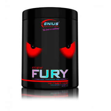 Pre-Workout cu aroma de kiwi si capsuni Fury Extreme, 400g, Genius Nutrition