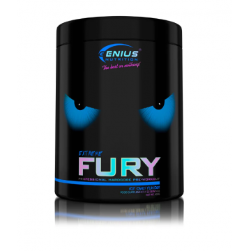Pre-Workout cu aroma Ice Candy Fury Extreme, 400g, Genius Nutrition