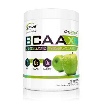 Aminoacizi pudra cu aroma de mar verde BCAA-X5, 360g, Genius Nutrition