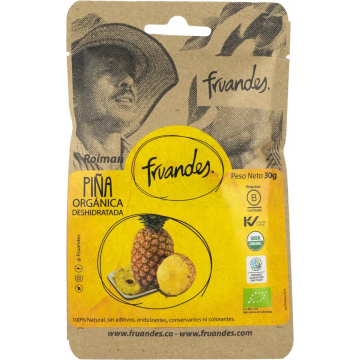 Ananas deshidratat BIO, 30g, Fruandes