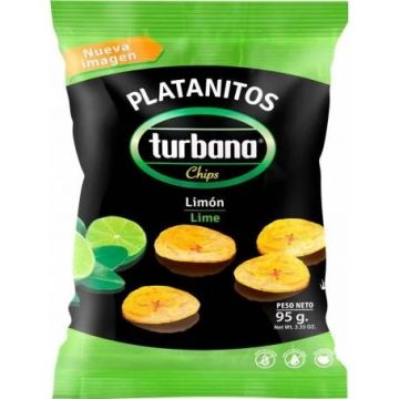 Chips de plantan cu lamaie, 95g, Turbana