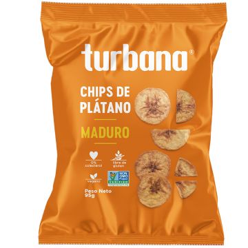 Chips de plantan cu sare marina, 85g, Turbana