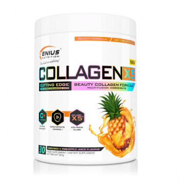 Collagen X5 cu ananas, 360g, Genius Nutrition