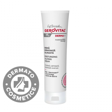 Crema hidratanta calmanta H3 Derma+, 50ml, Gerovital