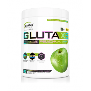 Gluta-X5 cu aroma de mar verde, 405g, Genius Nutrition