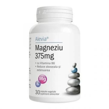 Magneziu 375mg cu vitamina B6, 30 capsule, Alevia