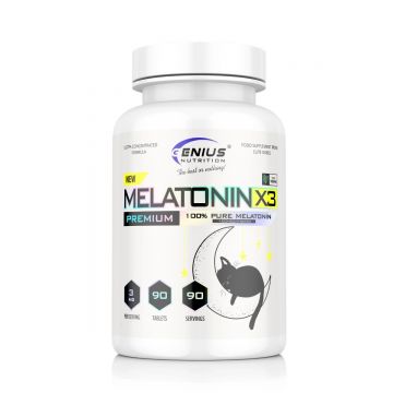 Melatonin-X3, 90 capsule, Genius Nutrition