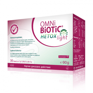 Omni Biotic Hetox Light, 30 plicuri * 3g, Institut Allergosan
