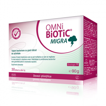 Omni Biotic Migra, 30 plicuri*3g, Institut AllergoSan