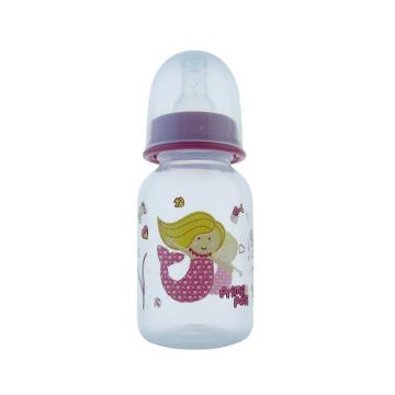 Primii Pasi R0111 - Biberon Pp Decor 125 Ml(R0111) Roz