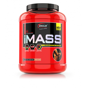 Pudra proteica cu aroma de ciocolata iMass, 2500g, Genius Nutrition