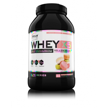 Pudra proteica cu aroma de macarons Whey-X5, 2000g, Genius Nutrition
