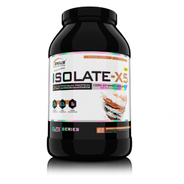 Pudra proteica cu aroma Wheysquick Chocolate Isolate-X5, 2000g, Genius Nutrition