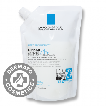 Rezerva gel de curatare pentru piele sensibila Lipikar Syndet, 400ml, La Roche-Posay