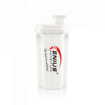 Shaker alb, 700ml, Genius Nutrition