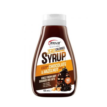 Sirop cu zero calorii si aroma de ciocolata cu alune, 425ml, Genius Nutrition