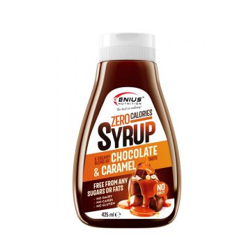 Sirop cu zero calorii si aroma de ciocolata cu caramel, 425ml, Genius Nutrition