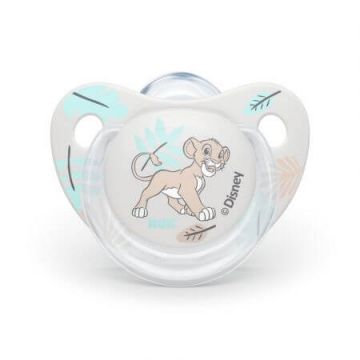Suzeta din silicon Disney, M1, 0 - 6 luni, Lion King, 2 buc, Nuk