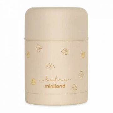 Termos pentru mancare solida, 600 ml, Vanila, Miniland