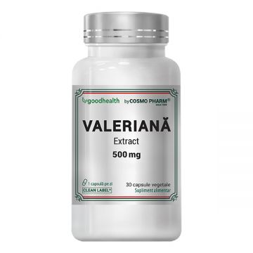 Extract de Valeriana 500mg, 30 capsule, Cosmopharm