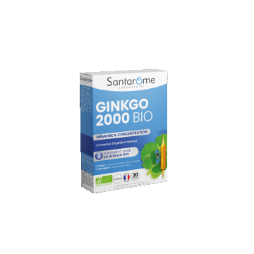 Ginkgo Bio 2000, 20 fiole x 10ml, Santarome