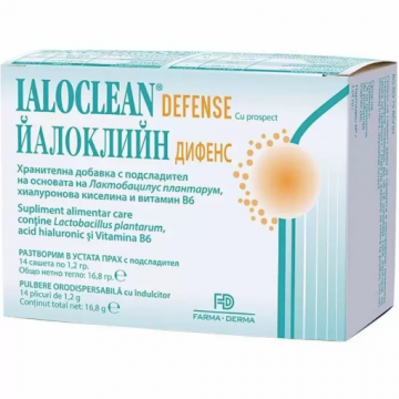 Ialoclean Defense pulbere orodispersabila - 14 plicuri Naturpharma