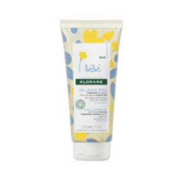 Klorane Bebe gel spumant pentru par si corp - 200 ml