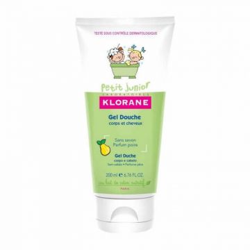 Klorane Junior Gel de dus cu aroma de pere 200 ml